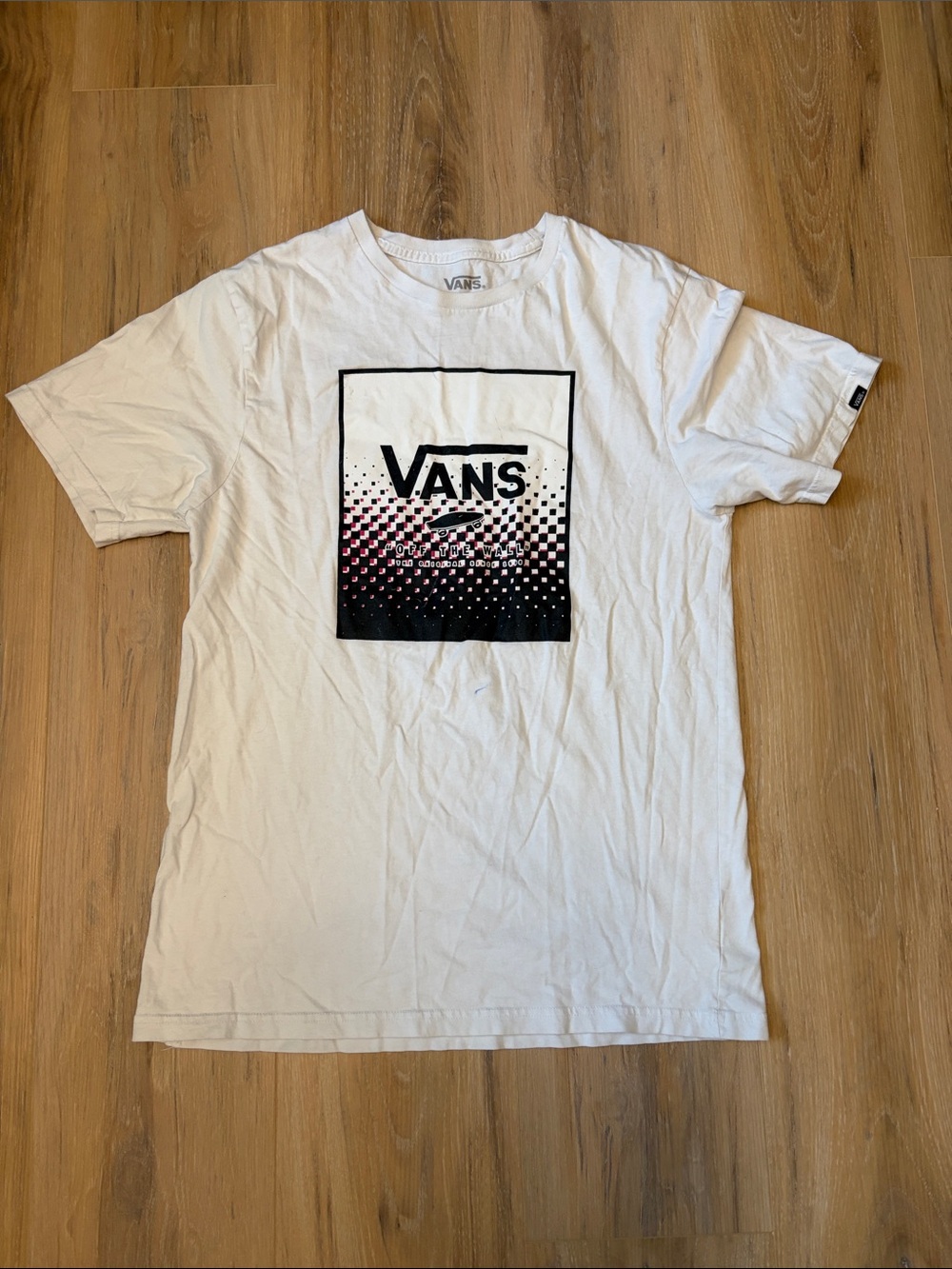 ( free with purchase) Vans  Graphic Tee with Black and Pink Print